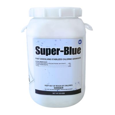 Super-Blue Fast Dissolving Stabilized Chlorine (25 kilos)